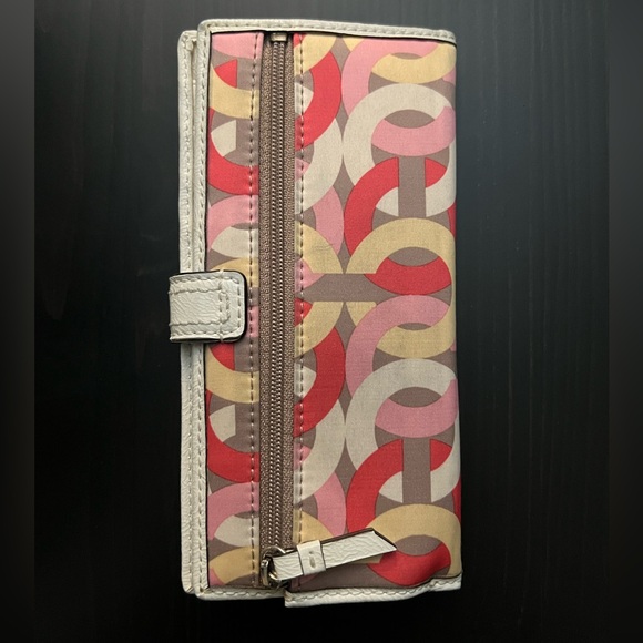 Coach Signature Multi Color Wallet - Picture 2 of 3